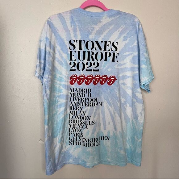 The Rolling Stones SIXTY TIE DYE DATEBACK T-SHIRT Size L - Picture 4 of 6